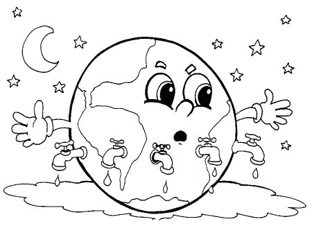 День земли раскраски для детей