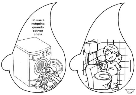 Раскраска берегите воду для детей