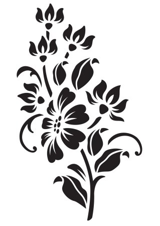 Трафарет "цветы"