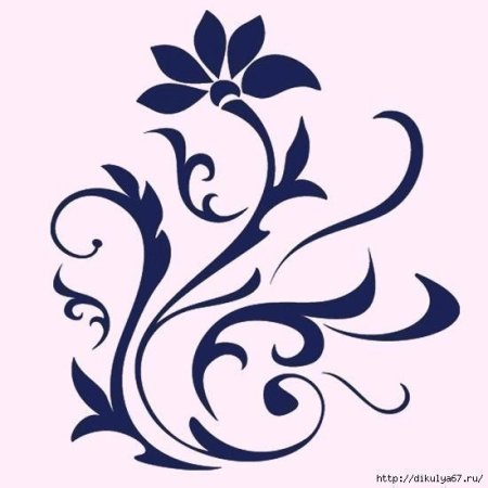 Трафареты узоров для стен