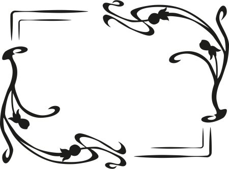 Рамка завитки