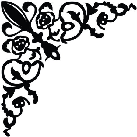 Угловой узор трафарет