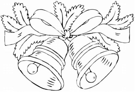 Новогодние колокольчики раскраска