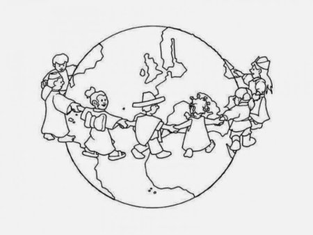 Хоровод раскраска