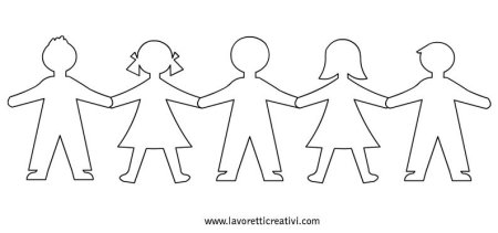 Фигурки детей для вырезания