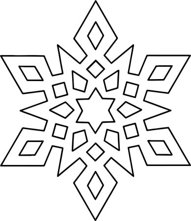 Новогодние снежинки трафареты