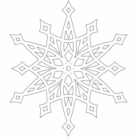 Трафарет «снежинки»