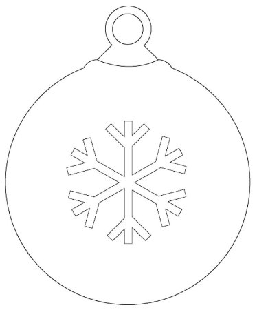 Новогодний шар раскраска
