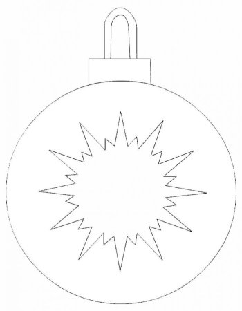 Раскраска новогодние игрушки