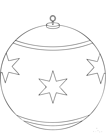 Раскраска ёлка Новогодняя с игрушками