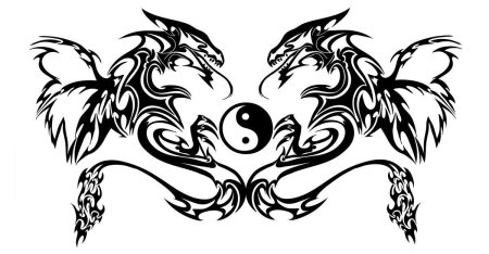 Тату трайбл бык