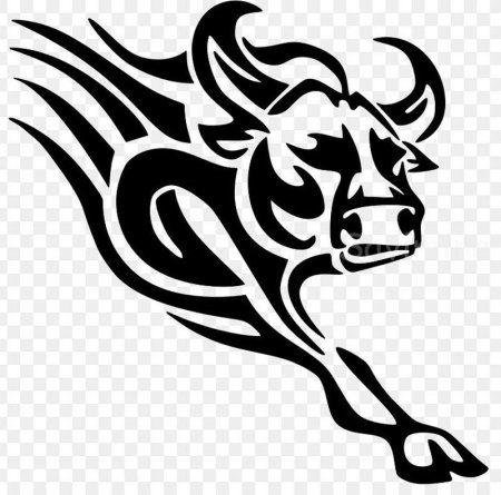 Тату трайбл бык