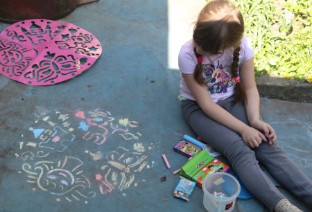 Трафарет для рисования на асфальте