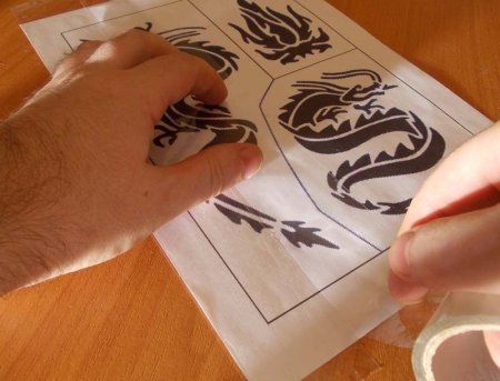 Трафареты для декора стола