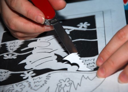 Трафаретная роспись по ткани