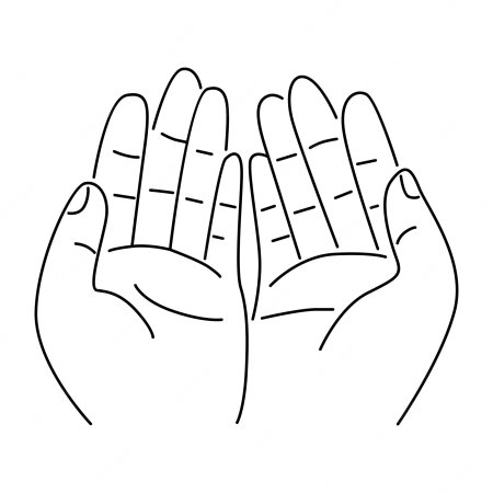 Трафарет ладони