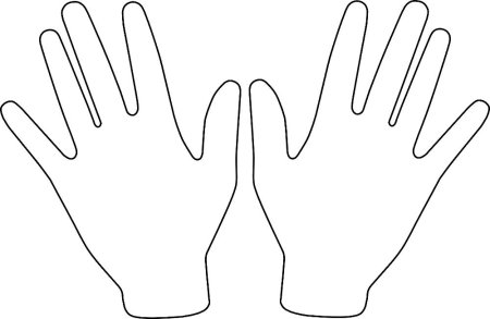 Ладошка контур
