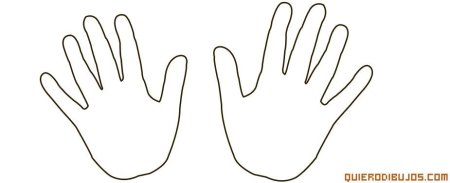 Раскраска детская ладошка