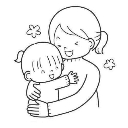 Объятия раскраска