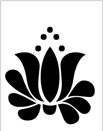 Трафареты цветов для декора