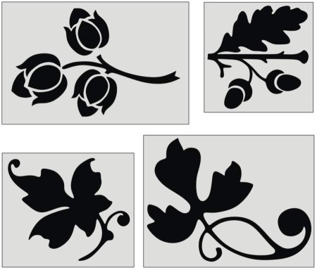 Простые трафареты для декора