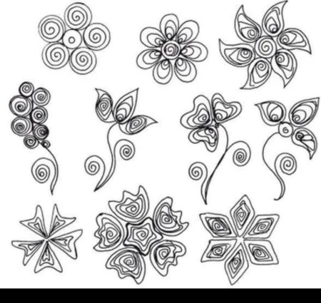 Схемы для джутовой филиграни для начинающих