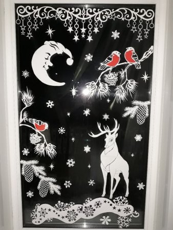 Новогодняя поспить окон