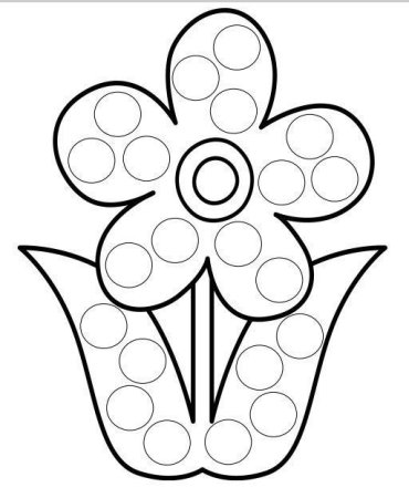 Пальчиковое рисование цветы