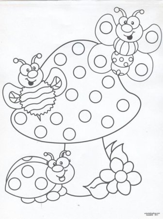 Трафареты для рисования ватными палочками для детей