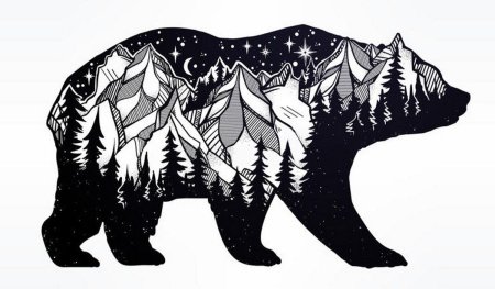 Стилизованные медведи