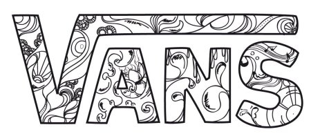 Граффити раскраска