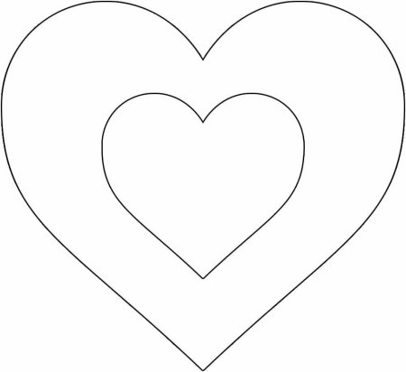 Трафарет сердце для торта