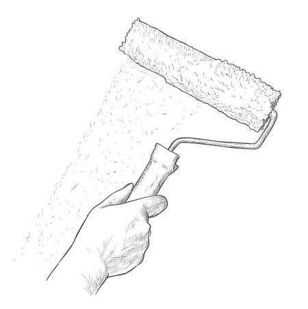 Валик нарисованный