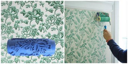 Валик с узором для декора стен