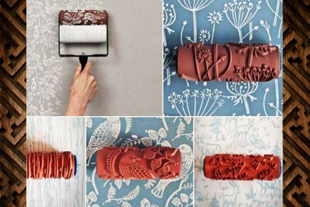 Трафаретные валики для покраски стен