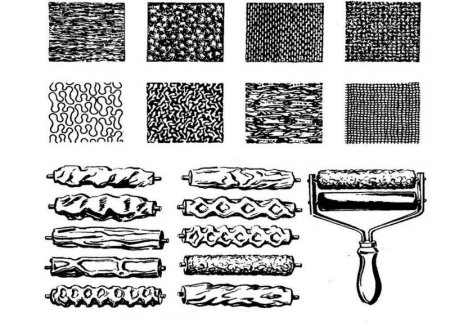 Накатка узорными валиками