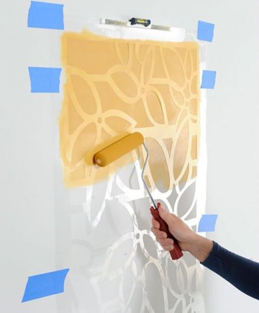 Трафаретная покраска стен