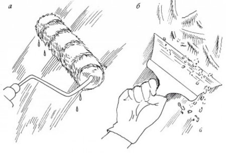 Зачистка стан шпателем