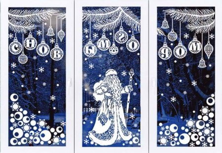 Снежинки из клея ПВА на окна