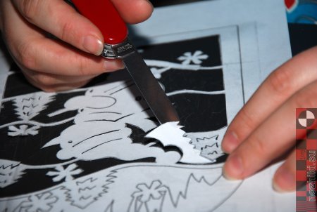 Трафарет ветка