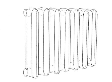 Батарея рисунок