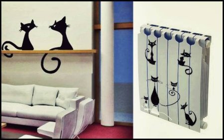 Наклейка на батарею