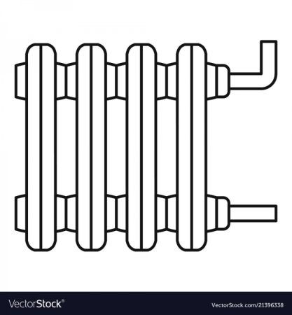 Раскраска батарея отопления