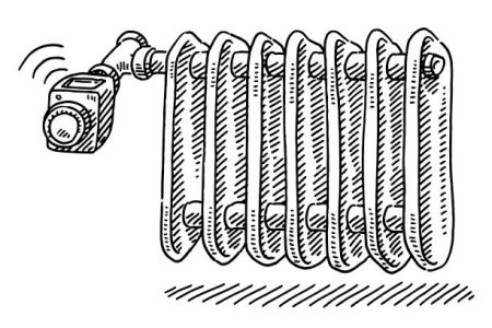 Радиатор отопления раскраска