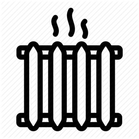 Батарея отопления вектор флэт