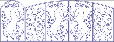 Трафарет на ворота