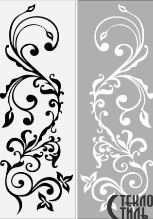 Узоры на шкаф трафарет