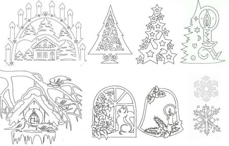 Украшение окон на новый год 2020