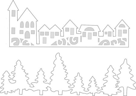 Украшения на окна трафареты