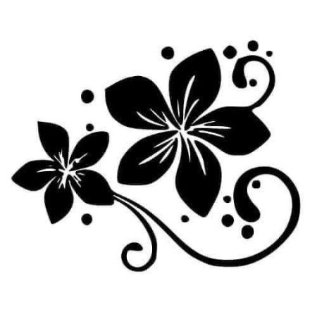 Векторные цветы простые